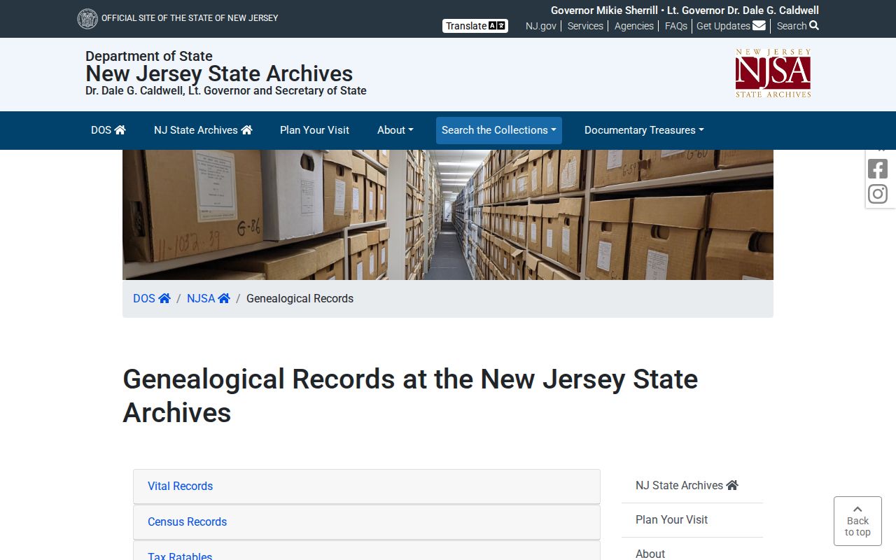 Little Egg Harbor Township city directory genealogy research at the New Jersey State Archives