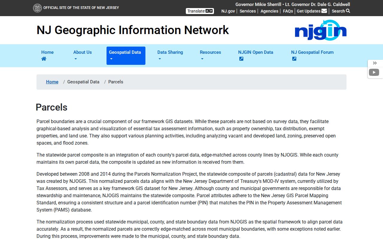 Little Egg Harbor Township ZIP directory NJGIN parcel search
