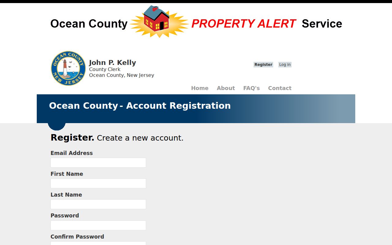 Little Egg Harbor Township residents directory Ocean County Property Alert registration